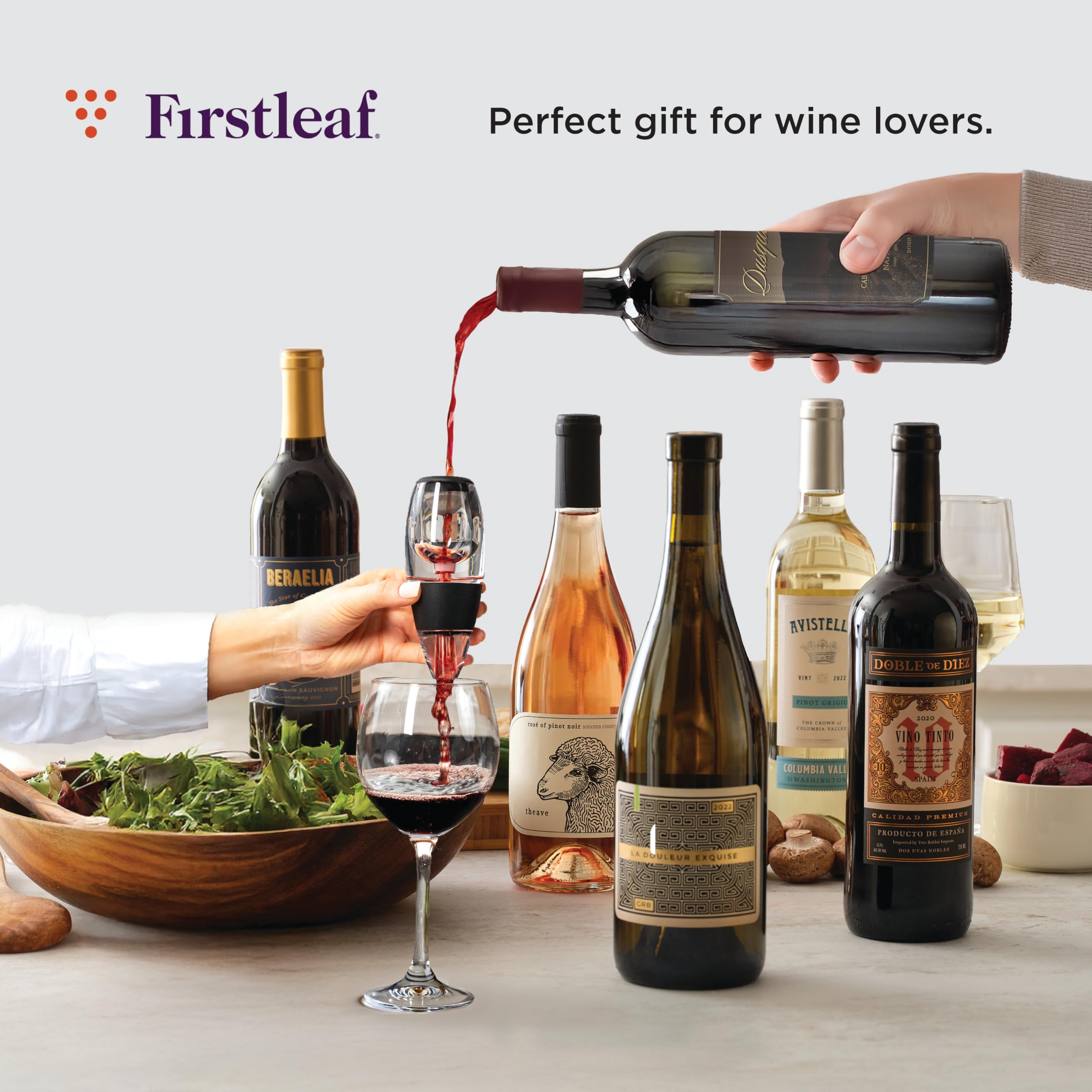 Firstleaf aerador vino fácil de limpiar, mantenimiento rápido