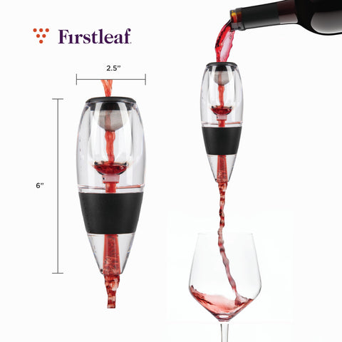 Firstleaf aerador vino evita goteo para un servicio limpio
