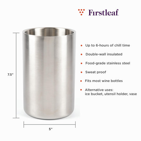 Firstleaf enfriador versátil para la mayoría de botellas de 750 ml.