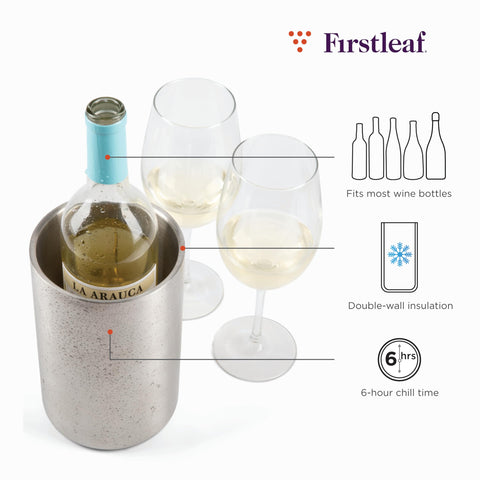 Firstleaf diseño de doble aislamiento mantiene la temperatura sin condensación.