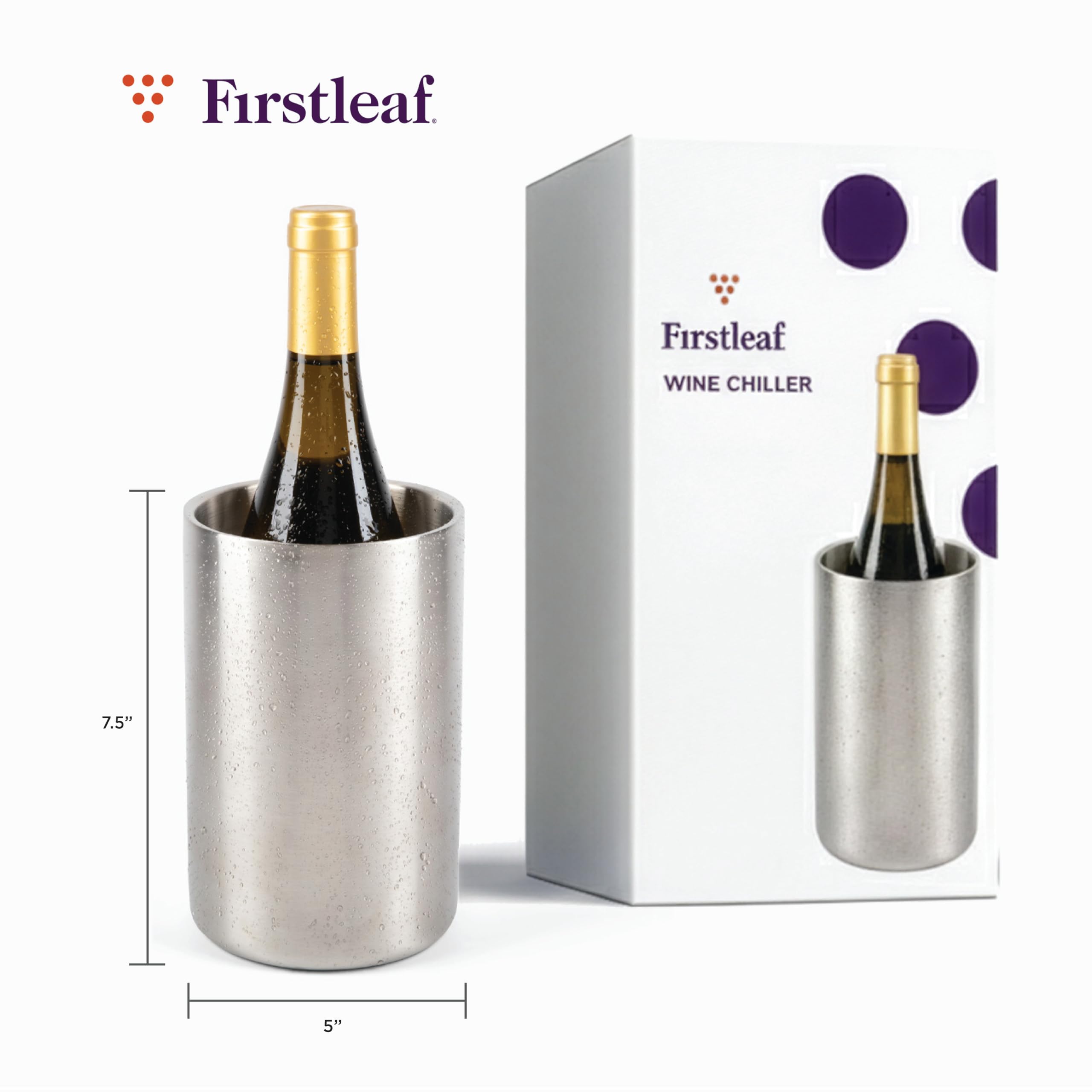 Firstleaf acabado de acero facilita la limpieza después de usar.