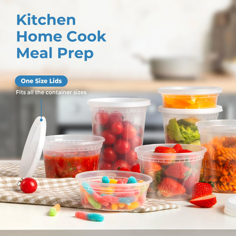 Fit Meal Prep aptos para microondas y congelador para calentamiento rápido.