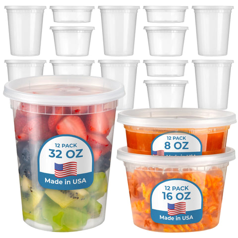 Fit Meal Prep contenedores de 8 oz para porciones semanales.