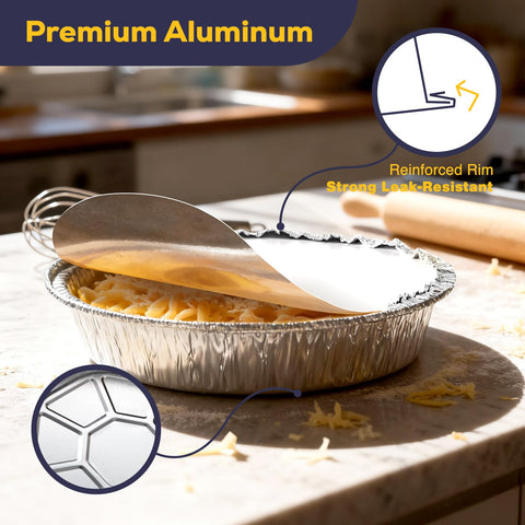 Fit Meal Prep: tapa ajustada de cartón para bandejas de aluminio 8 pulgadas.