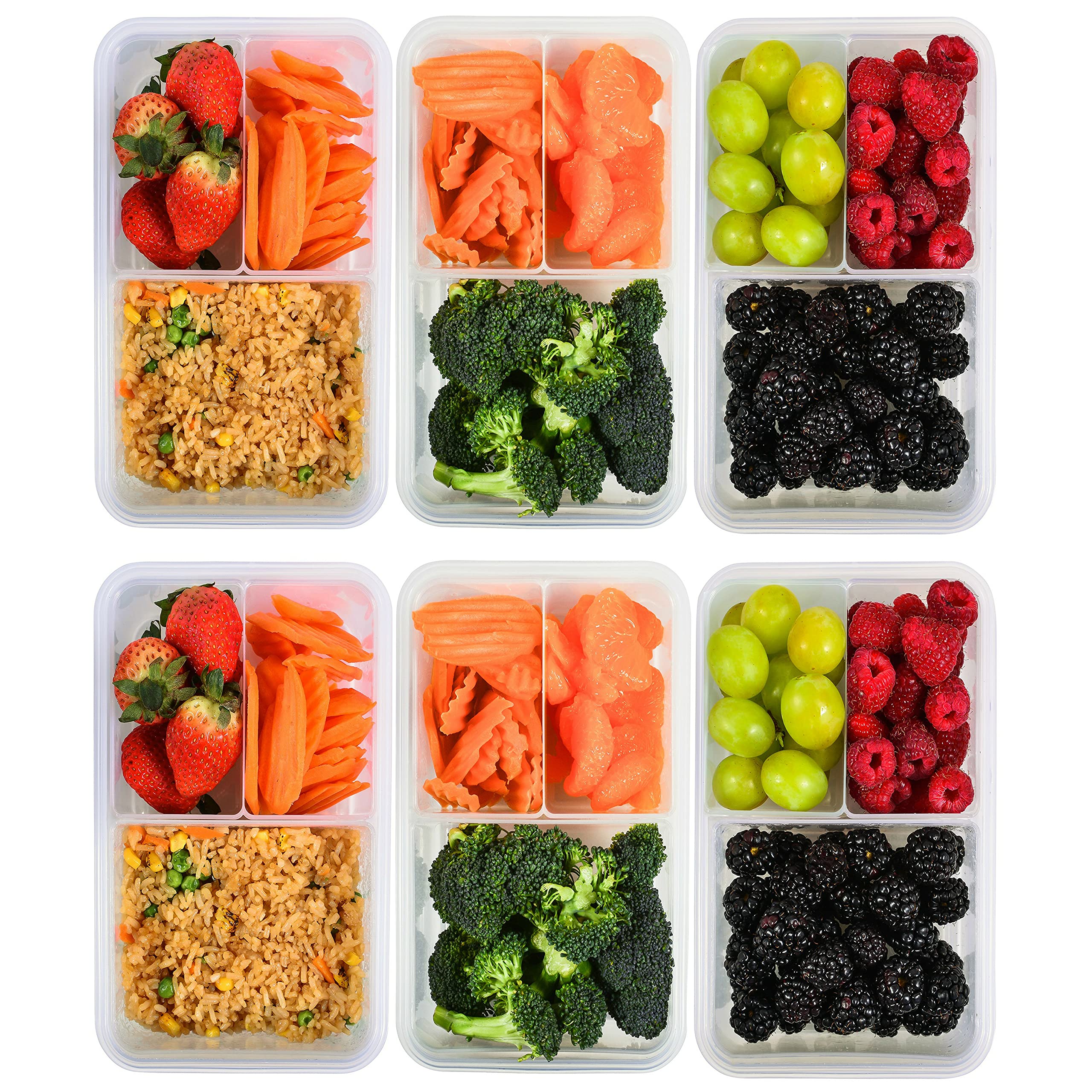 FIT Strong & Healthy exterior del bento con gran capacidad para almuerzos caseros.