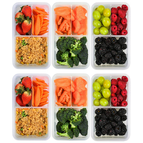 FIT Strong & Healthy exterior del bento con gran capacidad para almuerzos caseros.