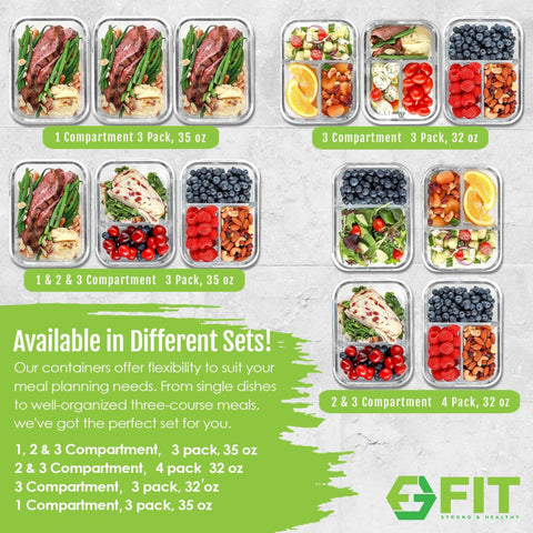 FIT Strong & Healthy tapa con sello de silicona para sellado seguro.