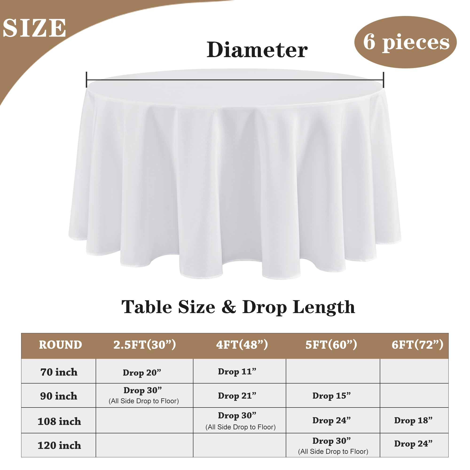 Mantel Fitable para bodas y eventos formales