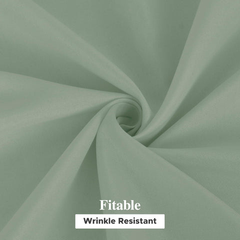 Mantel Fitable para bodas verde salvia 120 pulgadas