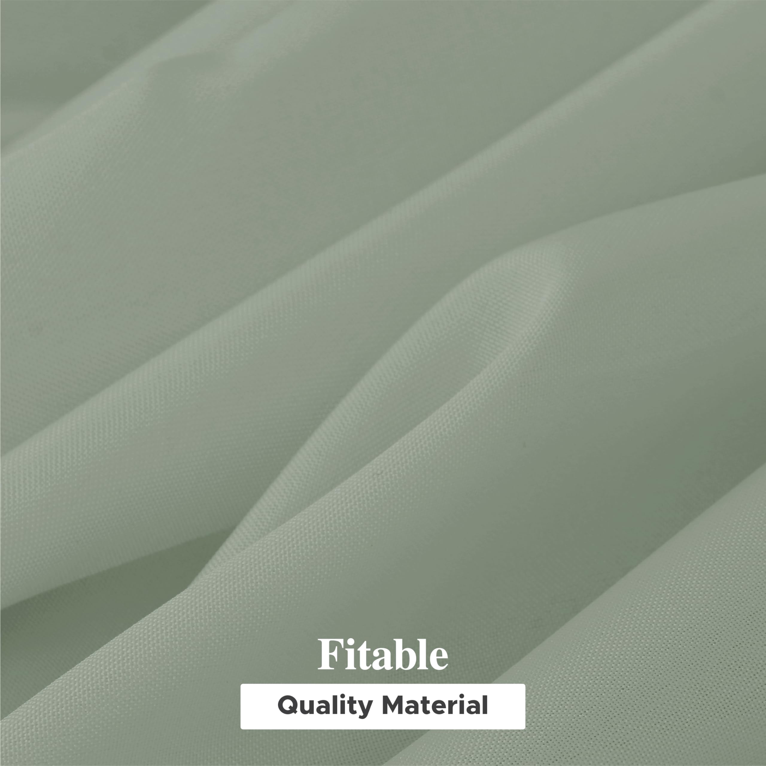 Mantel Fitable práctico tela sintética verde salvia 120 pulgadas