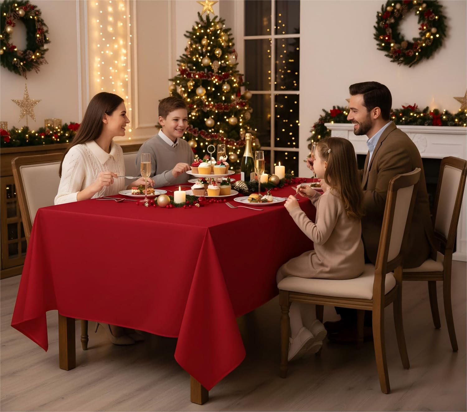 Paquete de seis manteles Fitable para renovar banquetes y eventos