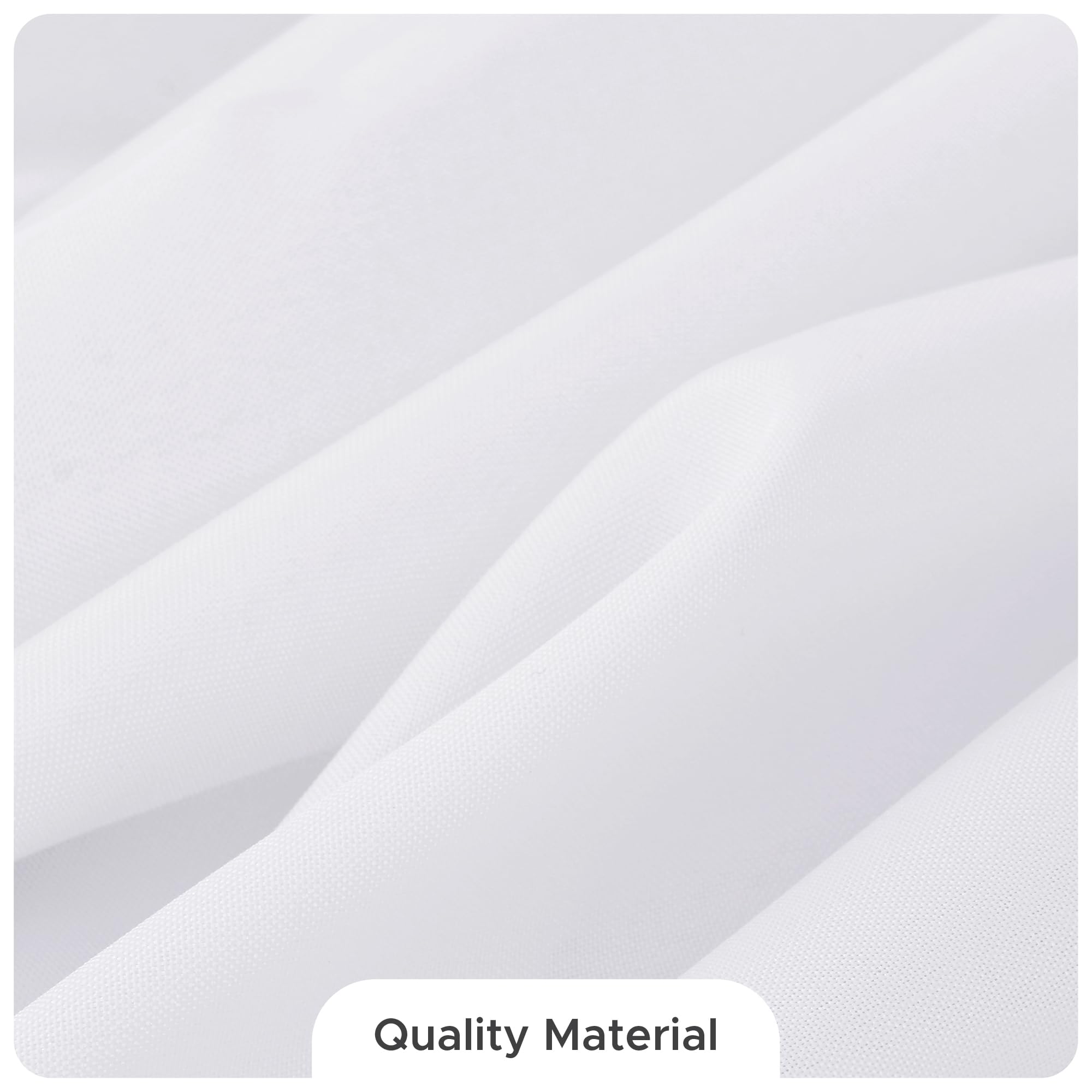 Textura suave de mantel Fitable en blanco para mesa.