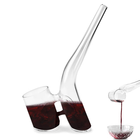 FITactic Cucharón de vino de vidrio con mango largo para servir porciones precisas