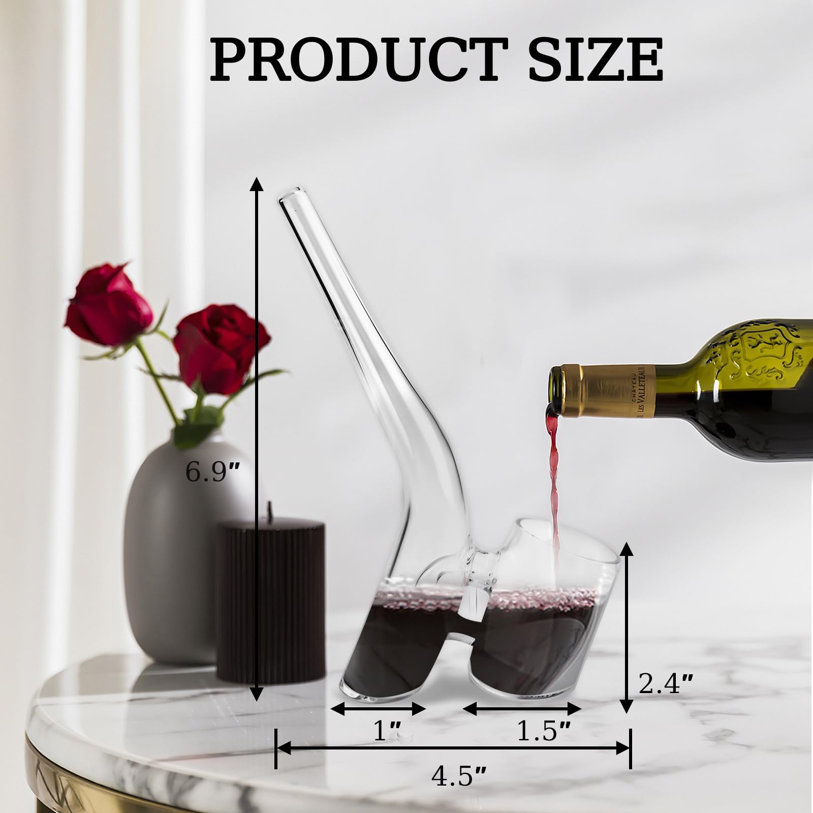 FITactic vidrio borosilicato resistente para uso diario en aceite, vinagre y salsa