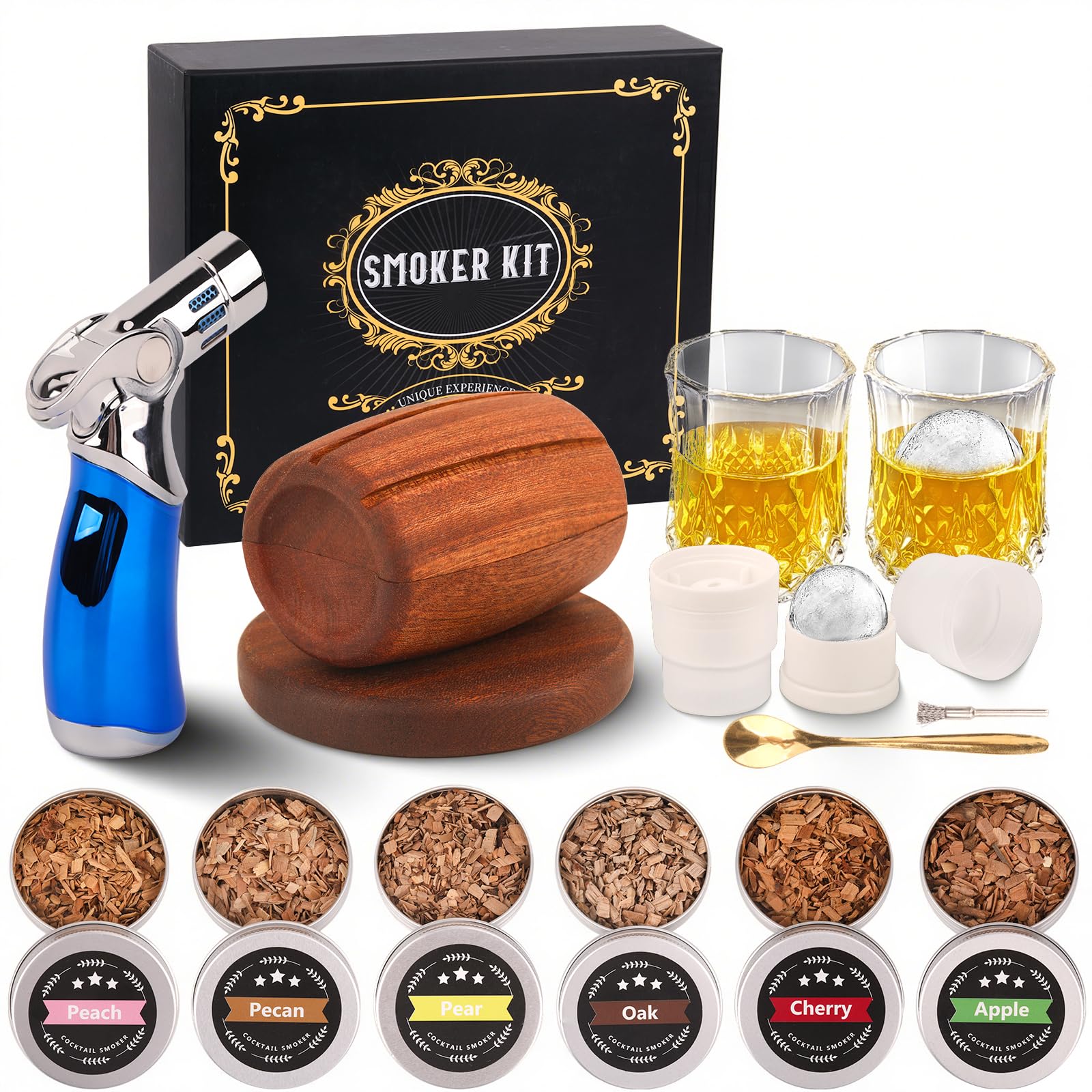 Kit de whisky de Fitbuter con encendedor para humo rápido en casa