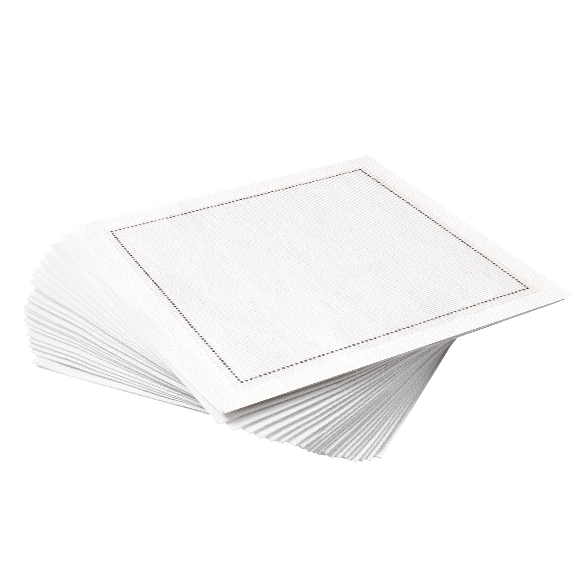 Five Star Napkins empaque de servilletas de algodón para coctel 4x4, listo para usar.