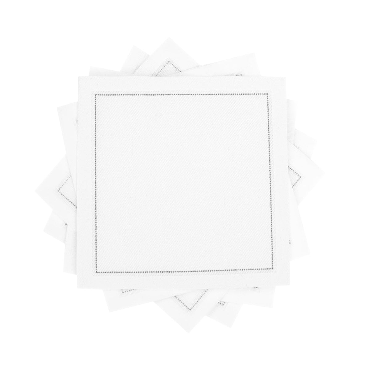 Five Star Napkins primer plano de servilleta blanca algodón, textura suave.