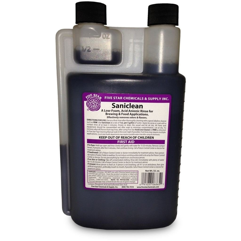 Five Star Saniclean: botella de 32 oz para enjuague final sin espuma