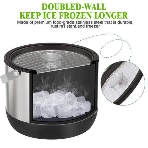FiveHome aislamiento de doble pared mantiene bebidas frías por más tiempo.