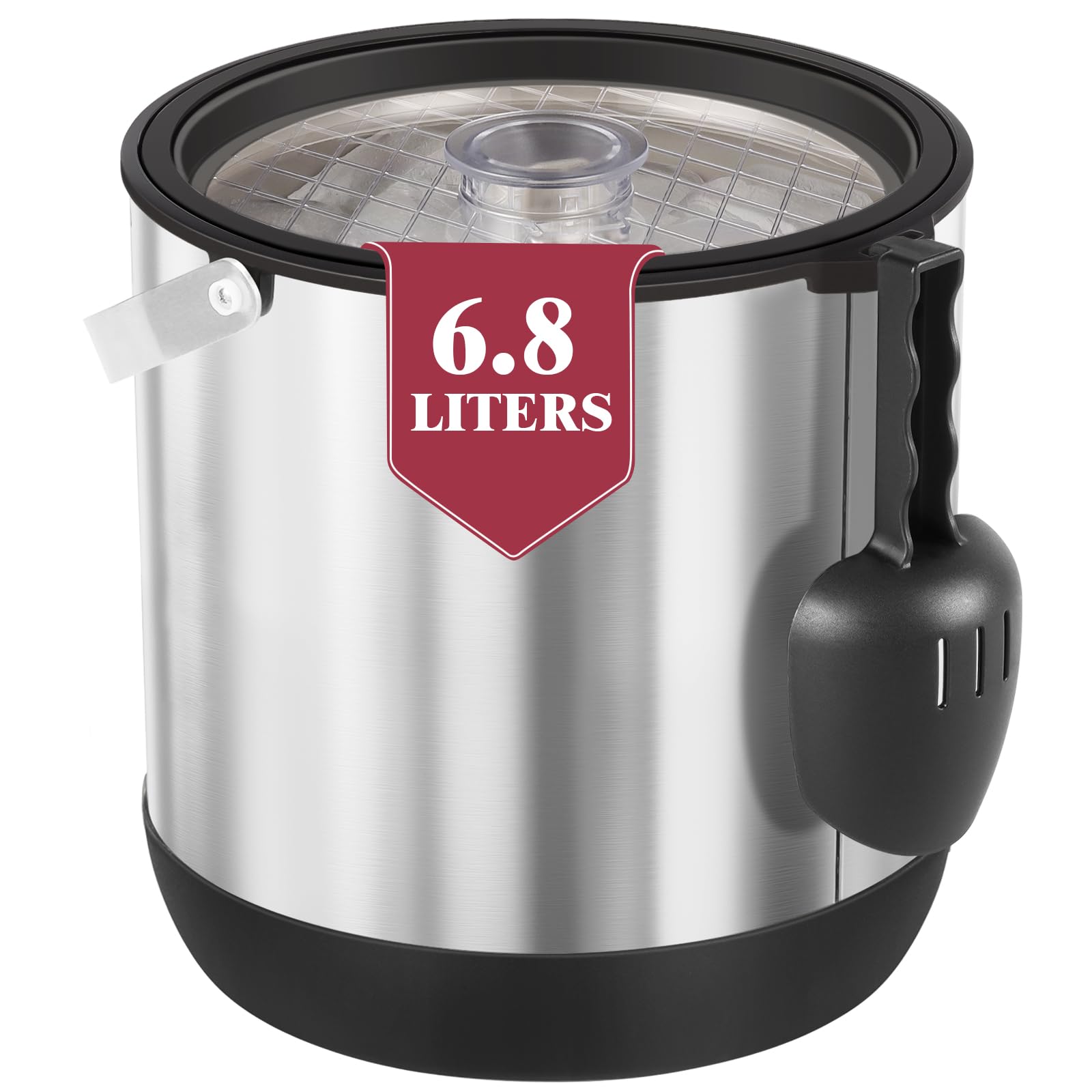 FiveHome balde hielo 6.8L frente, ideal para servir bebidas en fiestas.