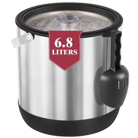FiveHome balde hielo 6.8L frente, ideal para servir bebidas en fiestas.