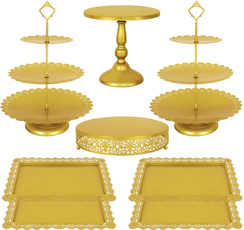 Fivenl porta cupcakes 3 niveles, exhibe pasteles con elegancia para eventos.