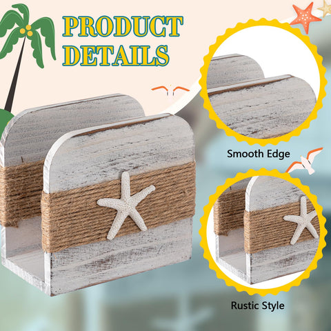 Fiwochic porta-servilletas en uso exterior para picnics y mesas al aire libre.