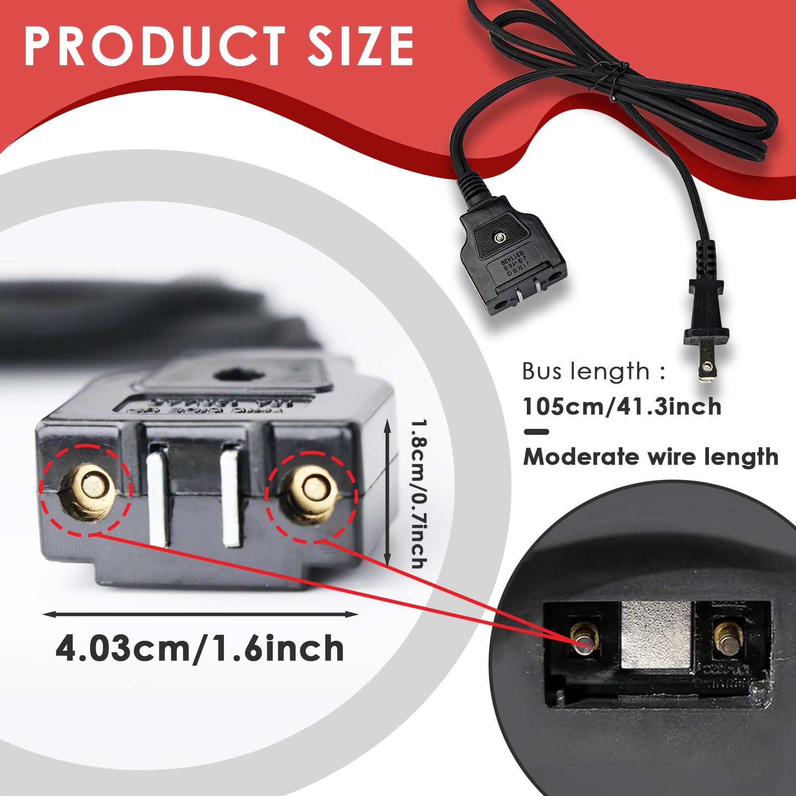 FixlyFido 028372, cable de ruptura para freidora Waring DF280, durabilidad y fiabilidad.