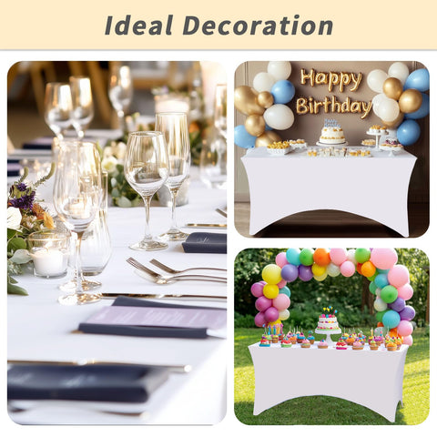 Fixwal funda mesa rectangular para eventos interiores y exteriores