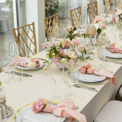 Mantel marfil Fixwal, uso versátil para fiestas, bodas y cenas.