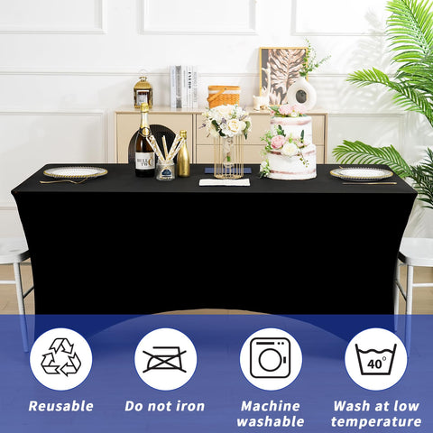 Mantel Fixwal con bolsillos para patas 6ft, se mantiene en su lugar.
