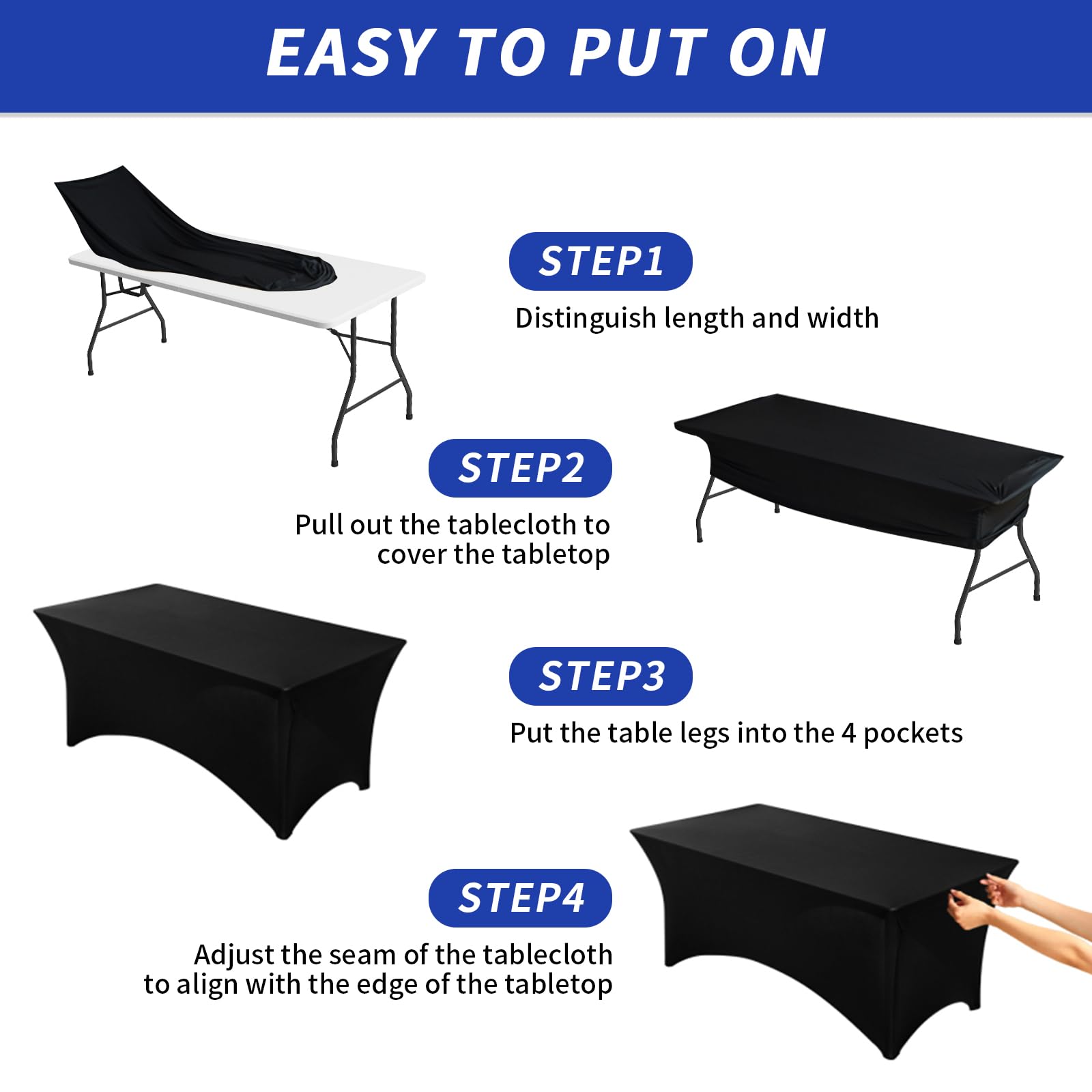 Mantel Fixwal con patas reforzadas de oxford para mayor durabilidad.