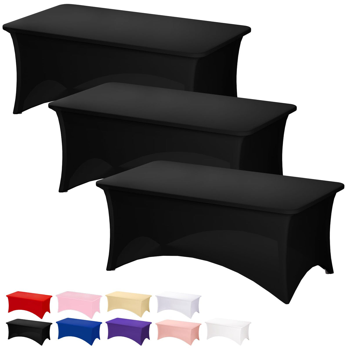 Mantel Fixwal rectangular 6ft, ajuste perfecto para evento.