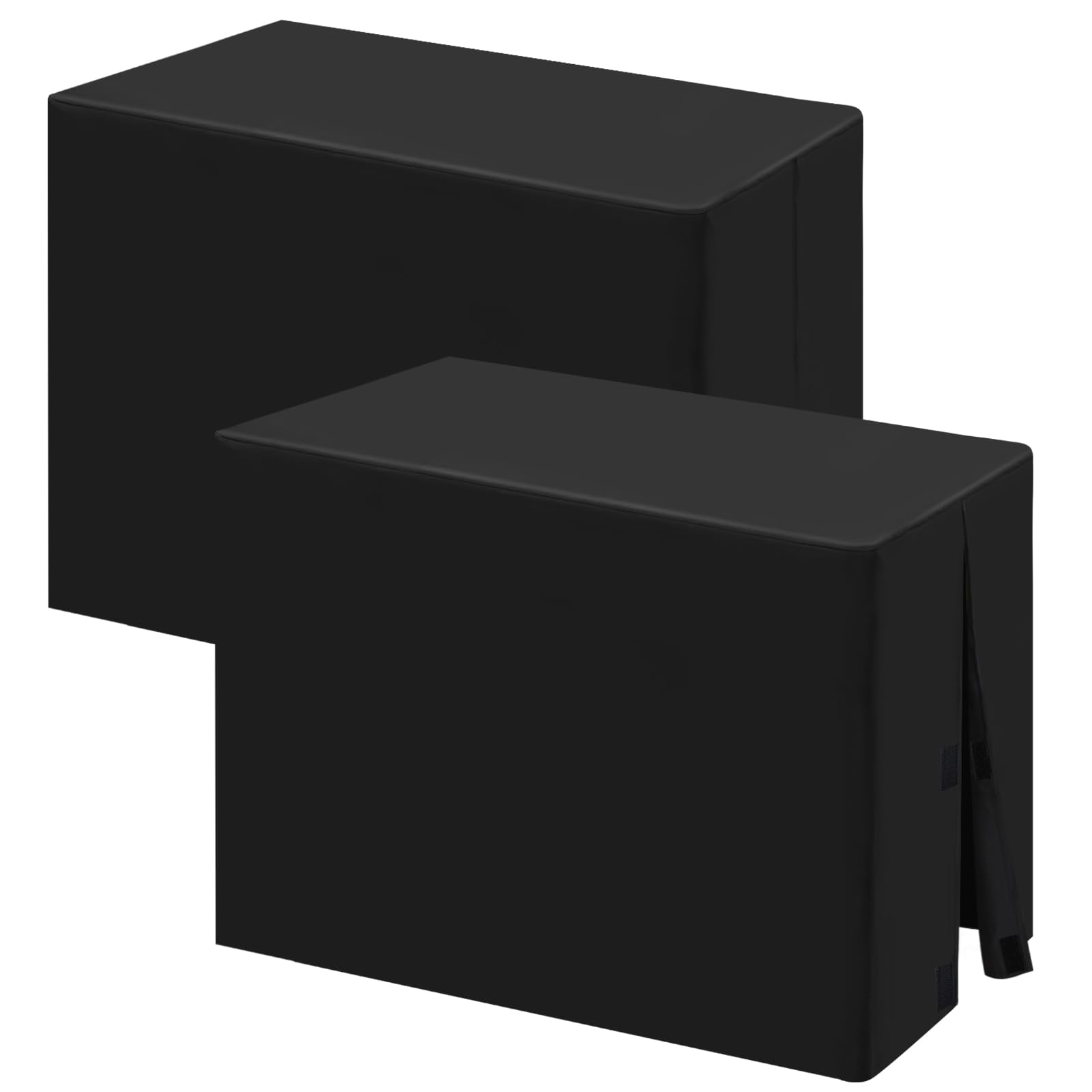 Fixwal mantel rectangular para mesa plegable negro protege la superficie.