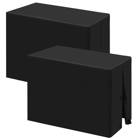 Fixwal mantel rectangular para mesa plegable negro protege la superficie.