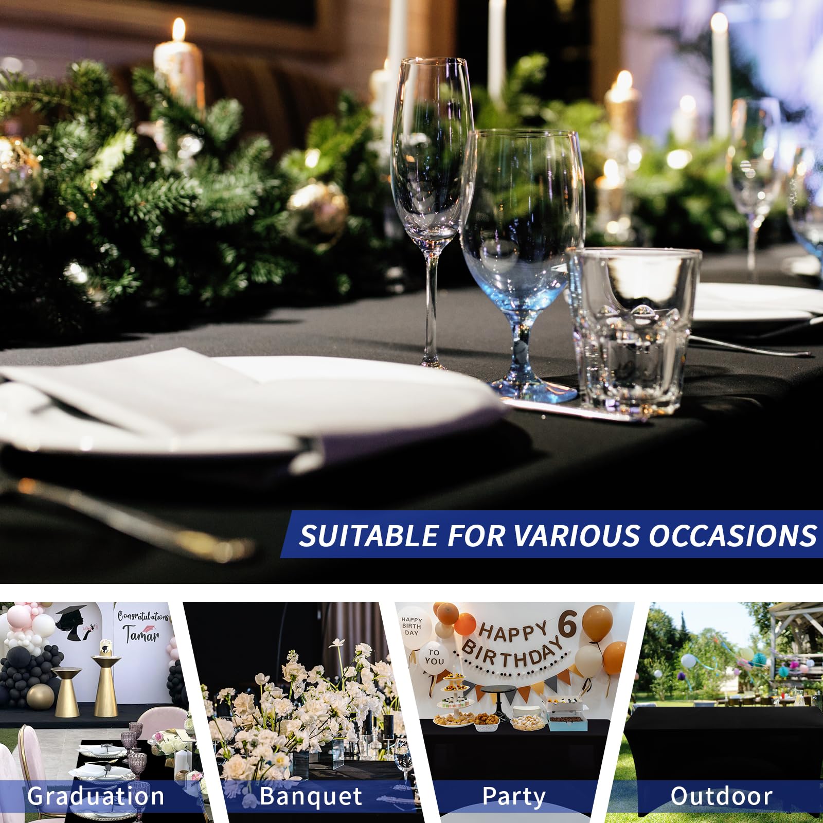 Mantel para eventos y buffets Fixwal, uso versátil en reuniones.