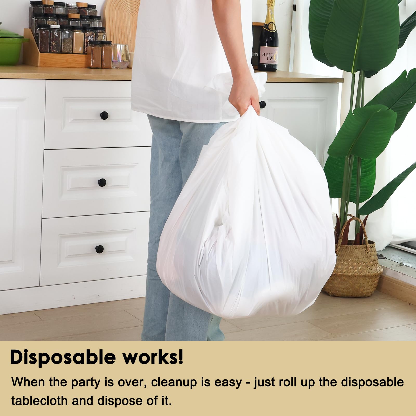 Fixwal pack 9 manteles desechables, ahorro de limpieza y almacenamiento