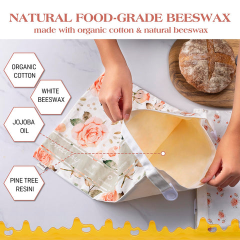 Bolsas de pan FIZZBOP duraderas y reutilizables para uso diario.