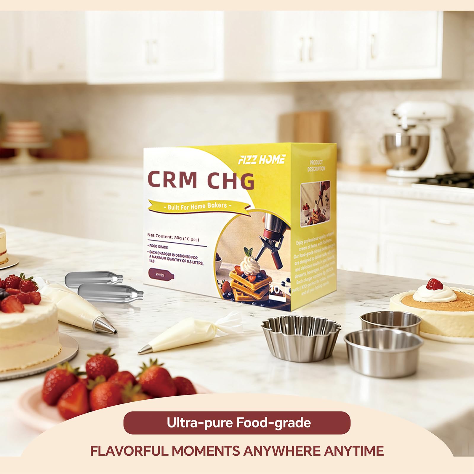 Caja de almacenamiento para recambios de crema.