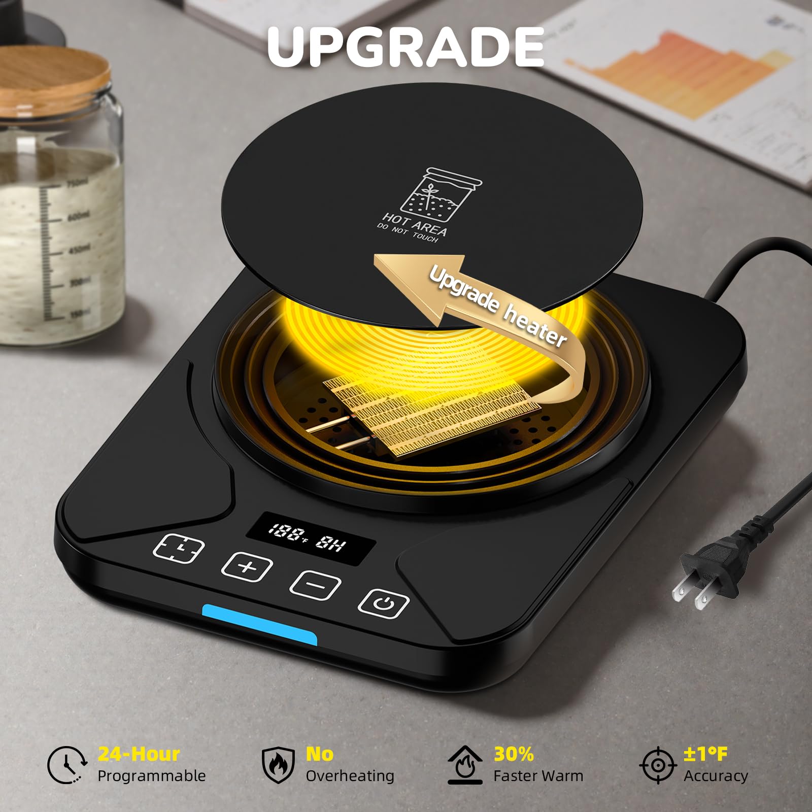 FJR diseño compacto ideal para encimera de cocina.