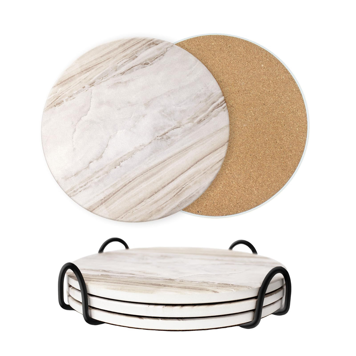 FlaggeZG trivet cerámico marble 8 pulgadas protege encimeras del calor