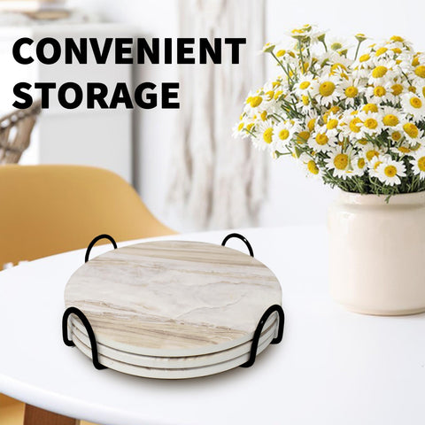 FlaggeZG trivet cerámico marble uso en mesa de comedor o cocina