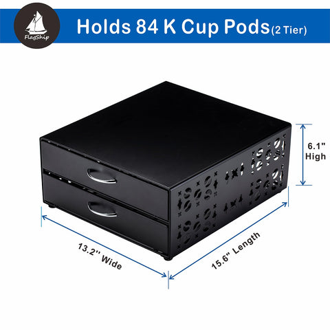 FlagShip cajón deslizante K-Cup, acceso rápido a cápsulas.