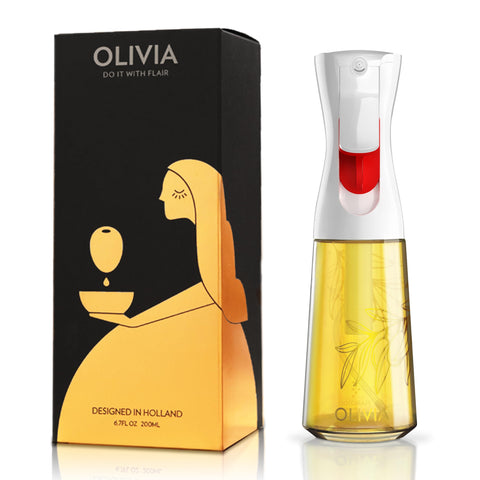 FLAIROSOL Olivia atomizador aceite vidrio, rocía de forma uniforme para cocinar.