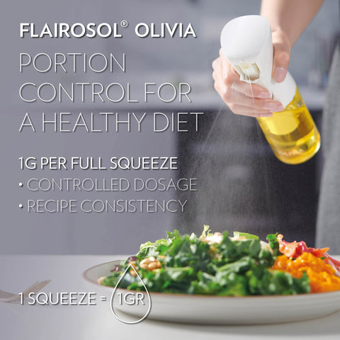 FLAIROSOL OLIVIA: gatillo ergonómico para un rociado suave y cómodo.