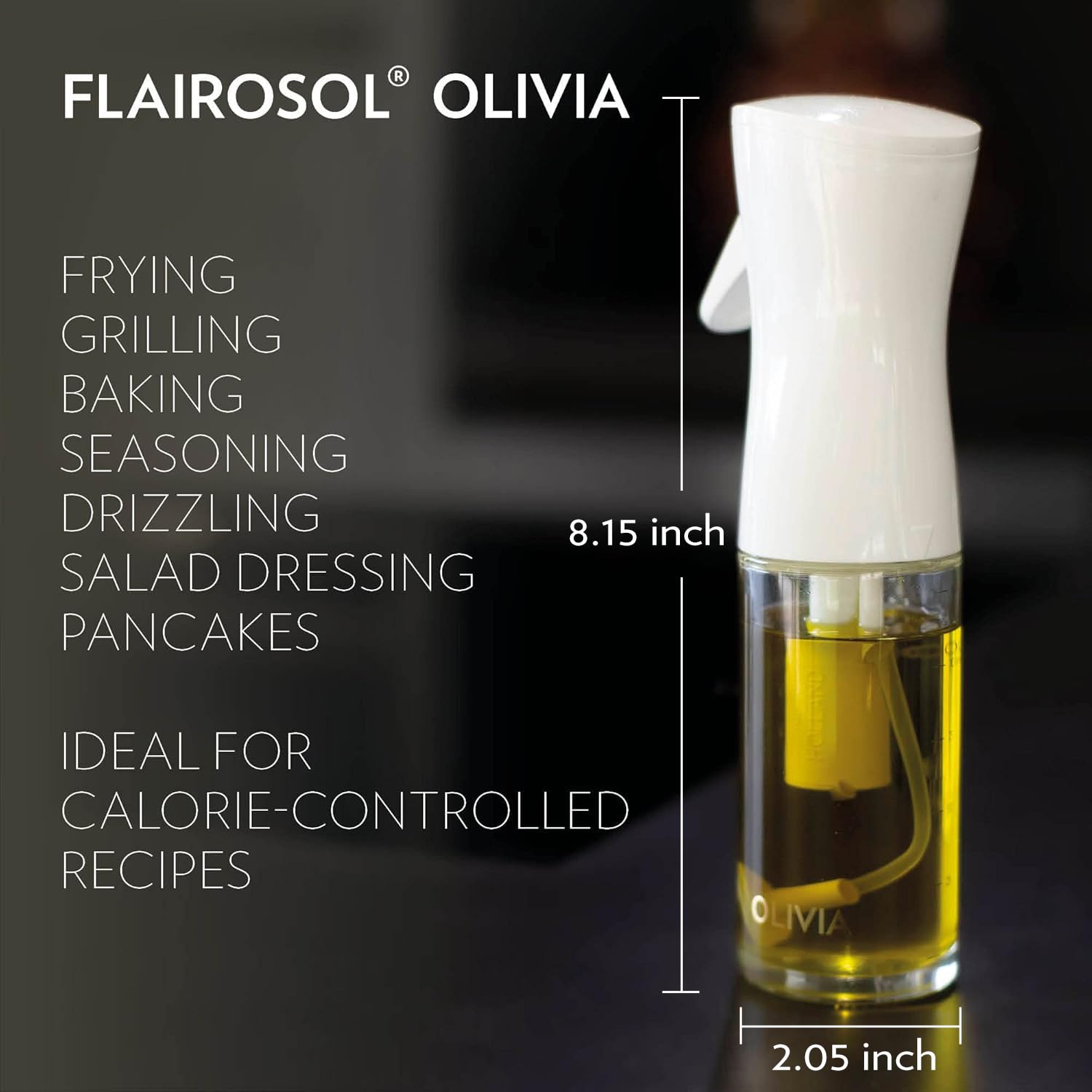 FLAIROSOL OLIVIA: vidrio robusto para uso diario en la cocina.