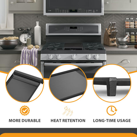 FlameDuty detalle de antiadherente de grado alimenticio facilita limpieza.