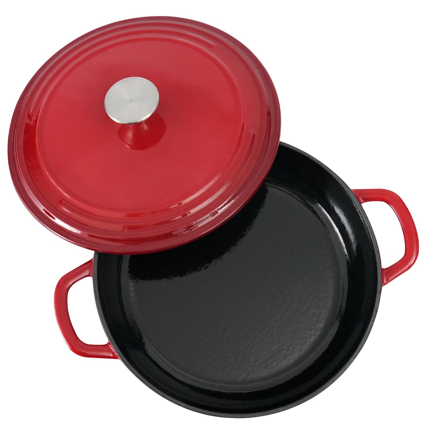 Flavehc Braiser interior esmaltado facilita limpieza rápida