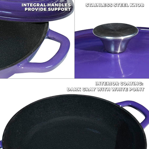 Asas ergonómicas de la cazuela Flavehc para agarre cómodo.