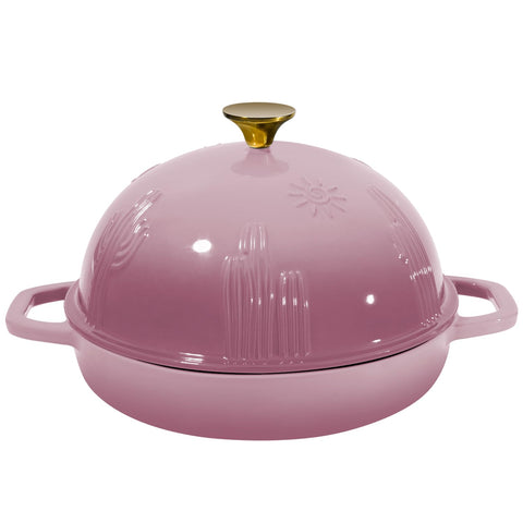 Flavehc Horno de pan de hierro, base poco profunda para colocar la masa con facilidad.